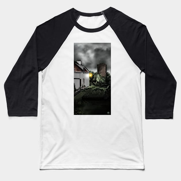 Dysart Historic House and St Serf's Tower: Fife, Scotland [Digital Architecture Art Print] Baseball T-Shirt by grantwilson